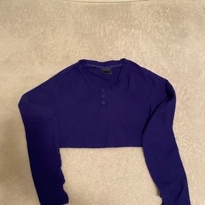 Gym Shark Long Sleeve Crop Tee size medium